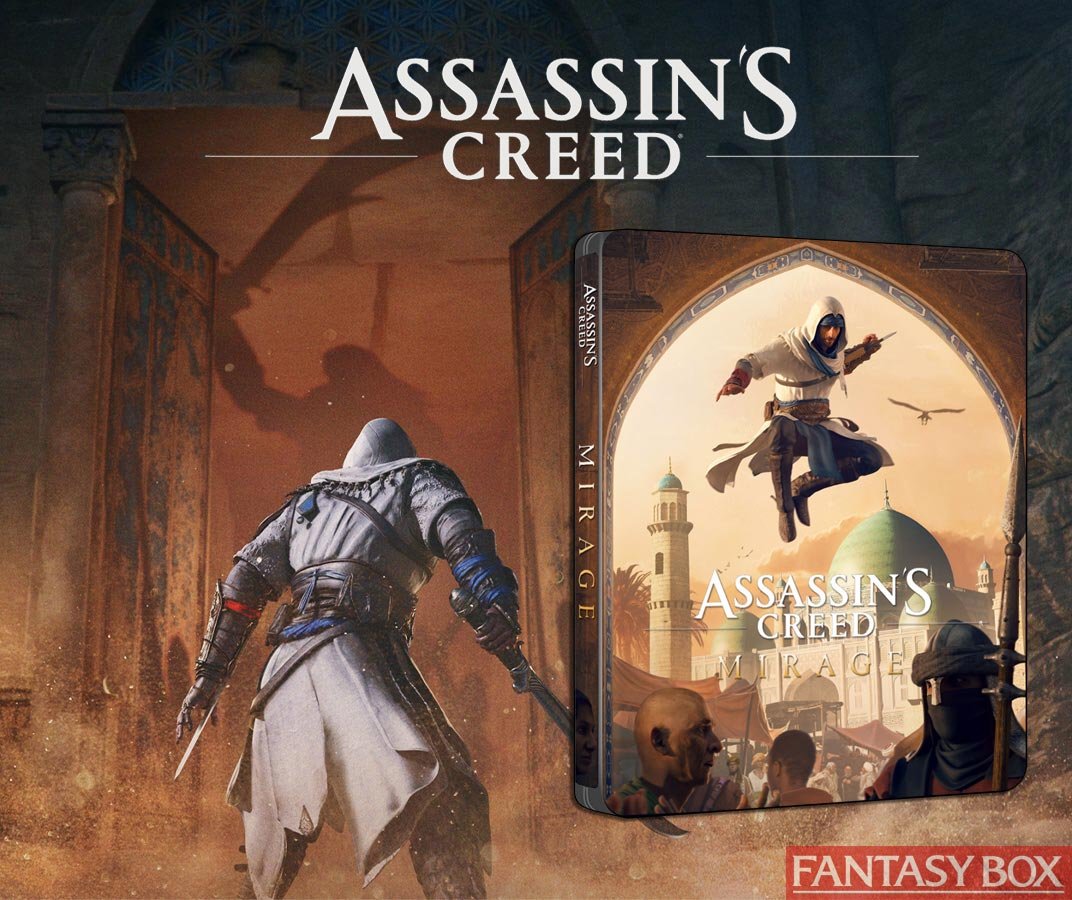 Assassin's Creed Mirage Preview Edition Steelbook FantasyBox Artwork
