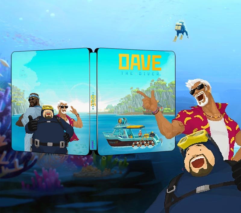 Dave The Diver Mint Rocket Limited Edition Steelbook Artwork