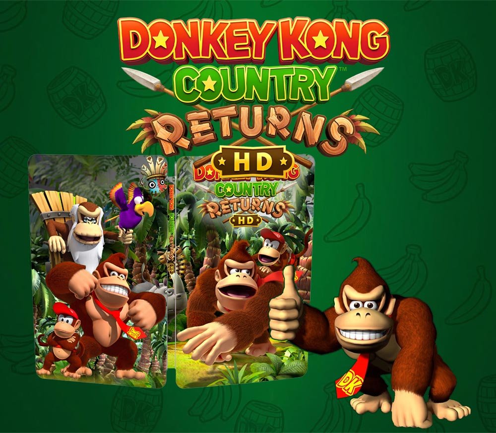 Donkey Kong Country Returns HD for Nintendo Switch Steelbook | FantasyBox
