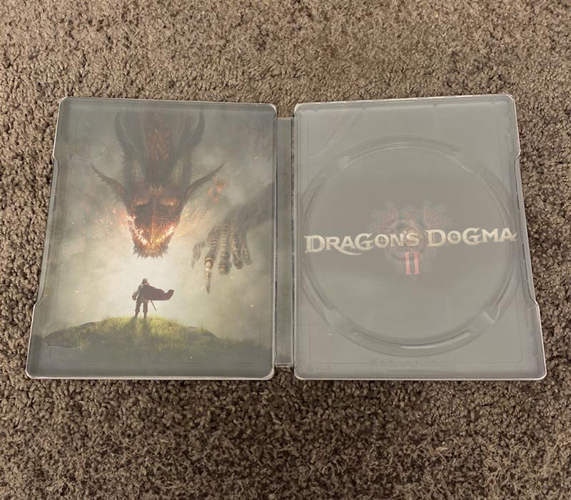 Dragon's-Dogma II Pre order edition steelbook artwork inside