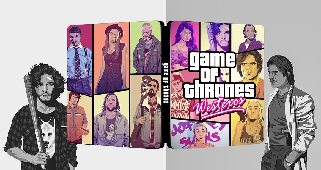 Game Of Thrones GTA 90s Westeros Edition Steelbook | FantasyIdeas | FantasyBox