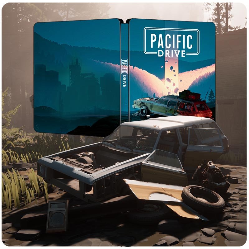 Pacific Drive Base Edition Steelbook FantasyBox Artwork