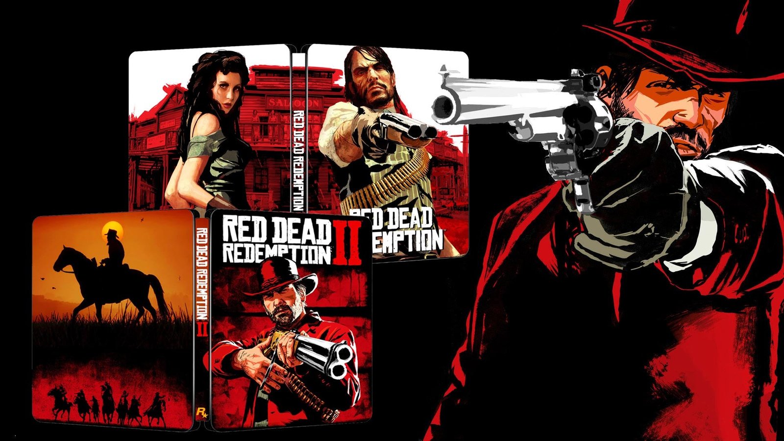 Red Dead Redemption 1 & 2 Steelbook Bundle | FantasyBox