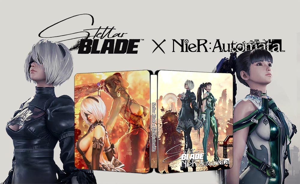 Stellar Blade x NieR Automata DLC Edition Steelbook Artwork