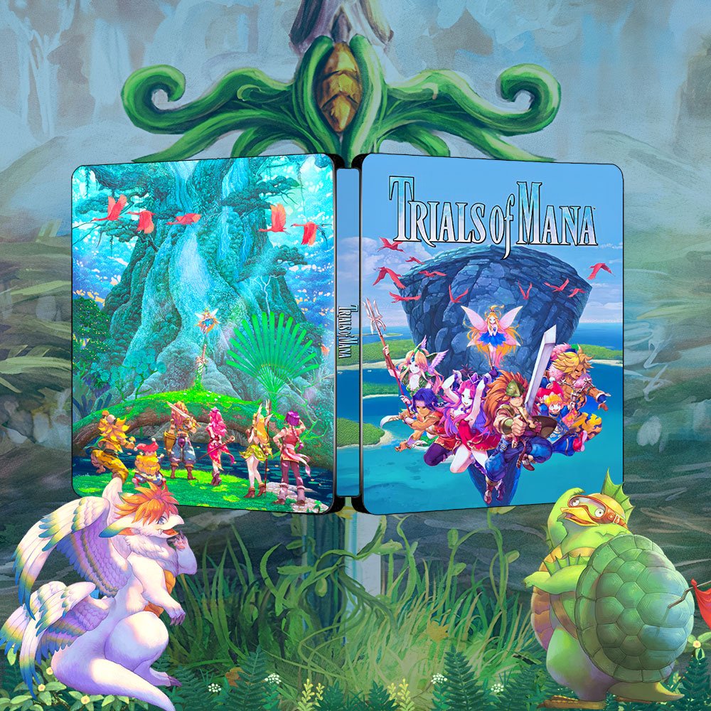 Trials of MANA JP Edition Steelbook FantasyBox Artwork