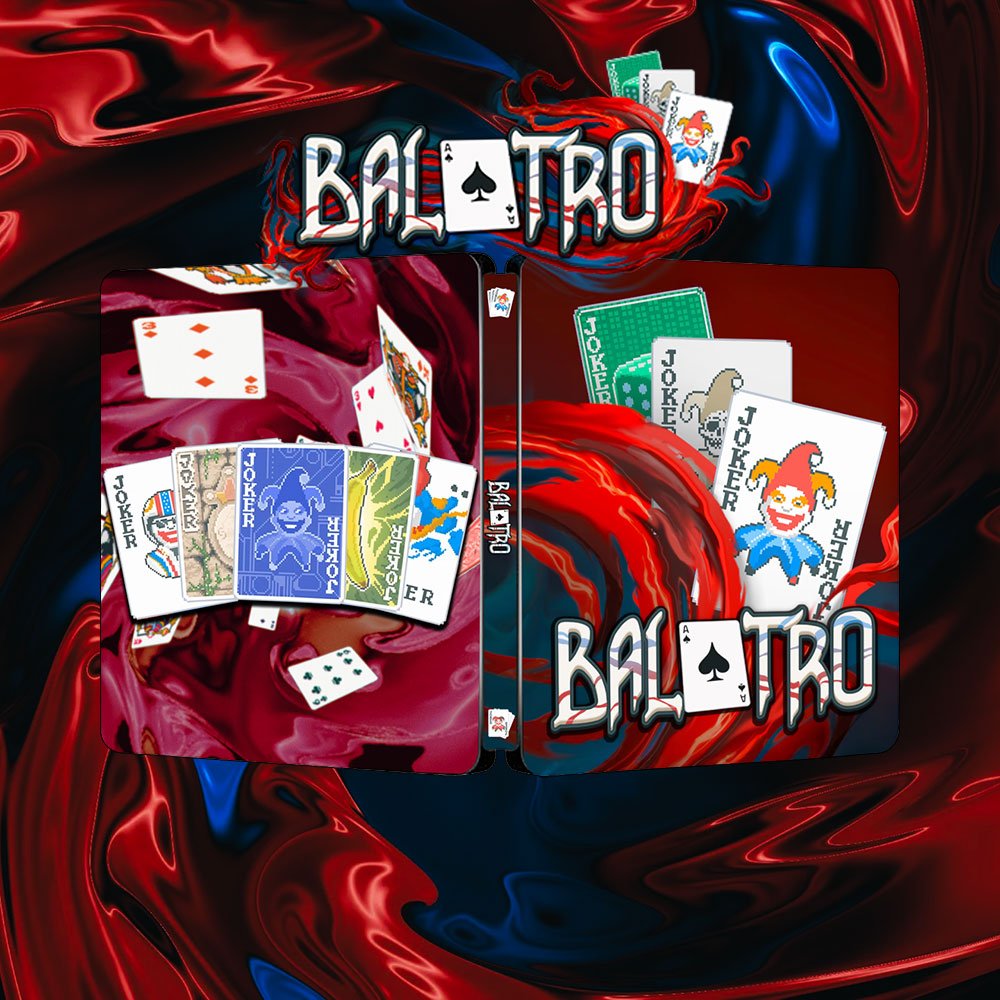 Balatro Best Debut Indie Game Steelbook FantasyBox Artwork
