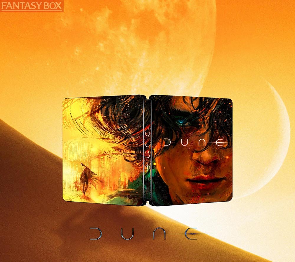 Dune 2021 Chalamet the Film Steelbook FantasyBox artwork