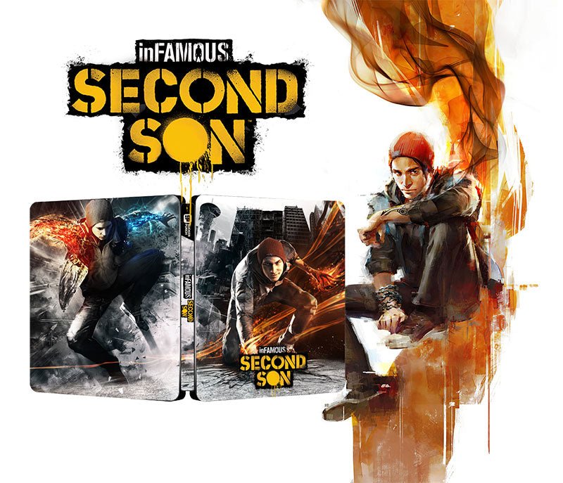 inFamous Seconod Son Retro US Edition Steelbook FantasyBox Artwork