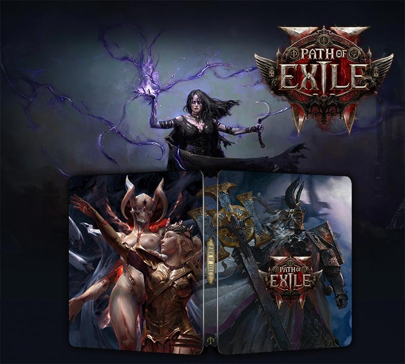 Path of Exile 2 POE2 Pre-Order Edition Steelbook FantasyBox Artwork